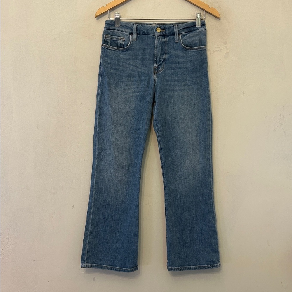 Frame Le Crop Mini Boot denim jeans Size 28 EUC